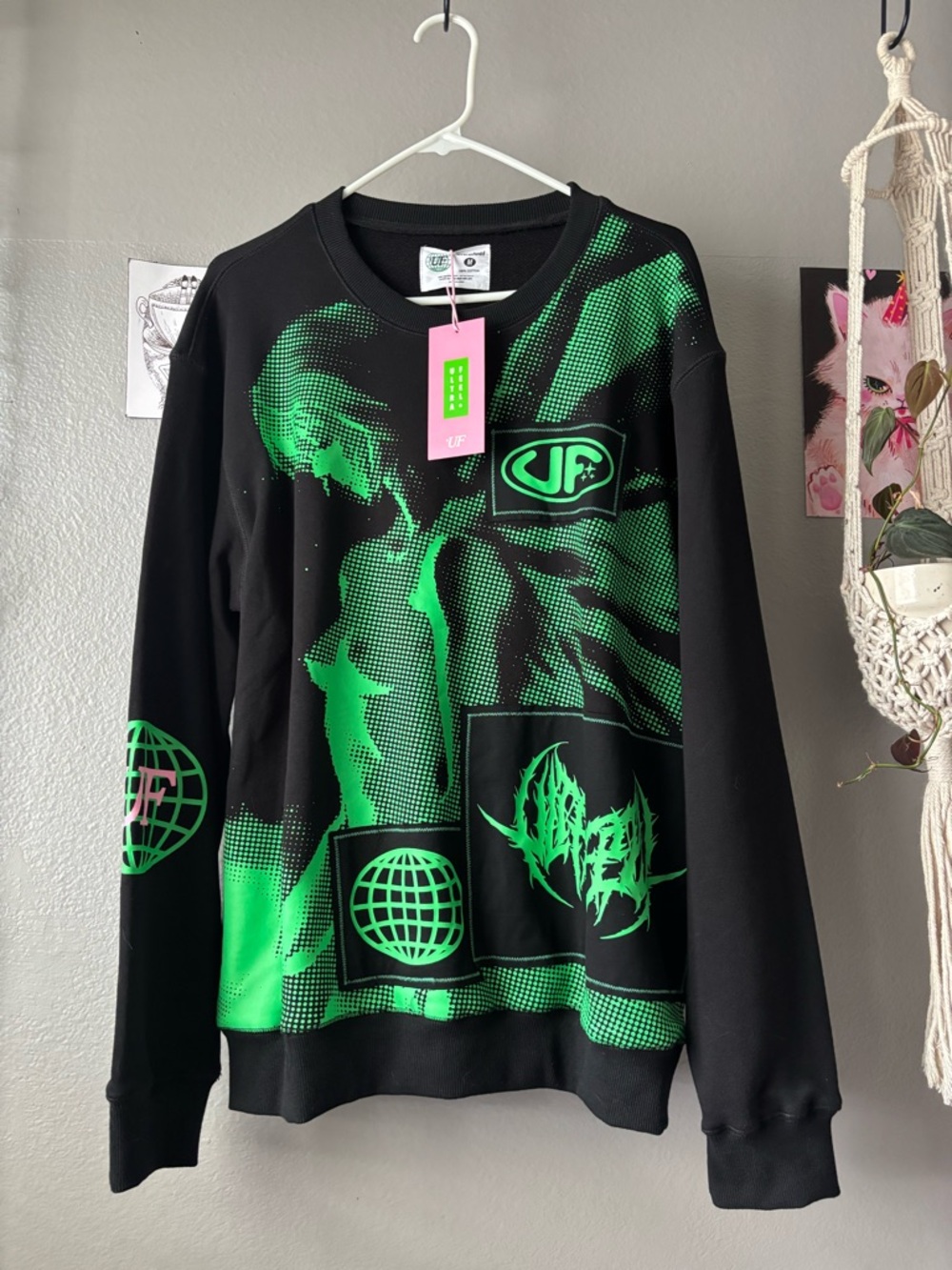Rare Ultrafeel Neon Genesis Evangelion Anime Sweater